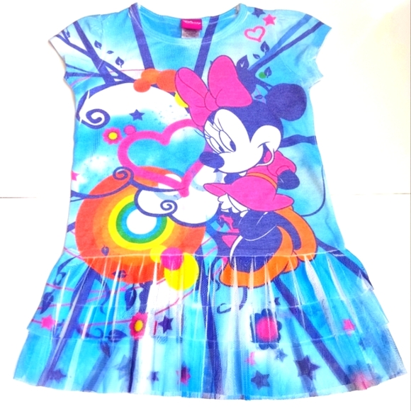 Disney Minnie-Mouse Toddler Dress with 3 layers mesh size 6 - Picture 1 of 11